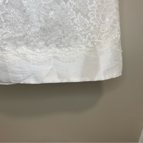 Sophia Tolli - White Lace Sweetheart Neck Midi Dress - 8 - Picture 6 of 16